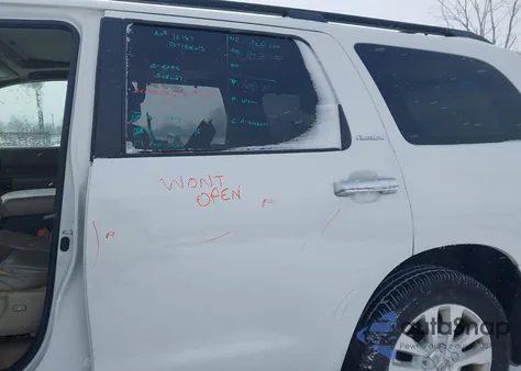 2011 Toyota Sequoia Platinum 5.7L V8 from USA, damaged, VIN 5TDDW5G10BS044687